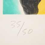 Karel Appel NIGHT FACES ON BROADWAY Etching / Carborundum